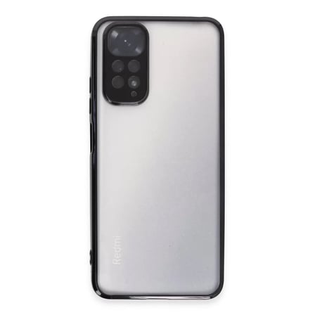 Xiaomi Redmi Note 11 Kılıf Razer Lensli Silikon - Siyah