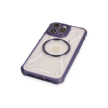 İphone 12 Pro Max Kılıf Prag Magneticsafe Kapak - Derin Mor