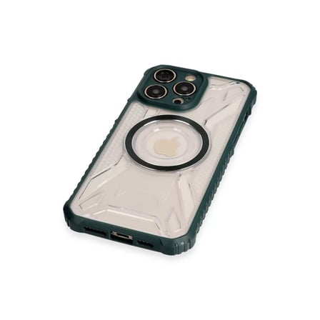 İphone 14 Pro Max Kılıf Prag Magneticsafe Kapak - Koyu Yeşil