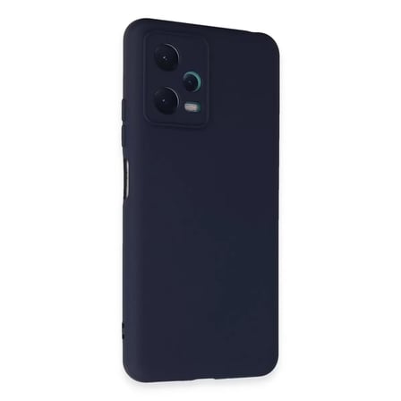 Xiaomi Redmi Note 12 5g Kılıf Nano İçi Kadife Silikon - Lacivert