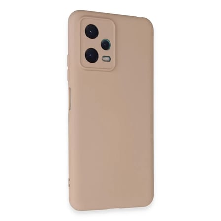 Xiaomi Redmi Note 12 5g Kılıf Nano İçi Kadife Silikon - Pudra