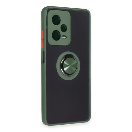 Xiaomi Xiaomi Poco X5 Pro 5g Kılıf Montreal Yüzüklü Silikon Kapak - Yeşil