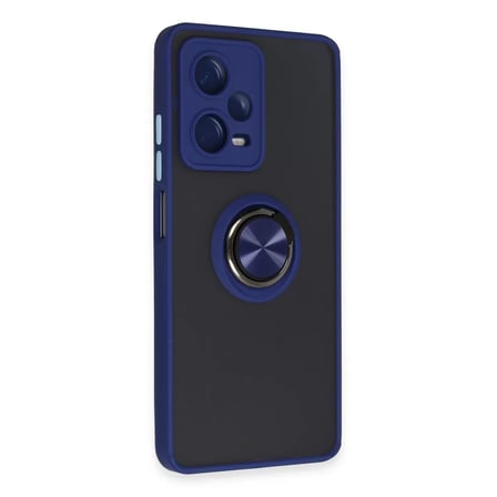 Xiaomi Poco X5 Pro 5g Kılıf Montreal Yüzüklü Silikon Kapak - Lacivert