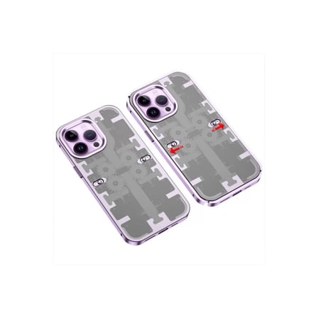 İphone 13 Pro Kılıf Mekanik Bumper Kapak - Derin Mor
