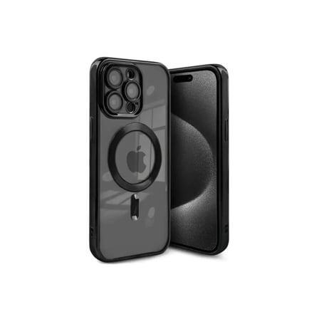 İphone 15 Pro Max Kılıf Kross Magneticsafe Kapak - Siyah