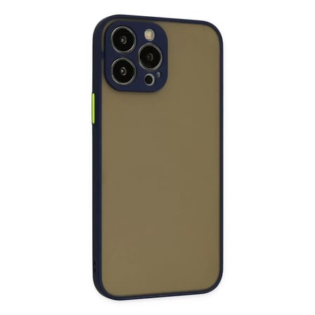 İphone 15 Pro Kılıf Montreal Silikon Kapak - Lacivert