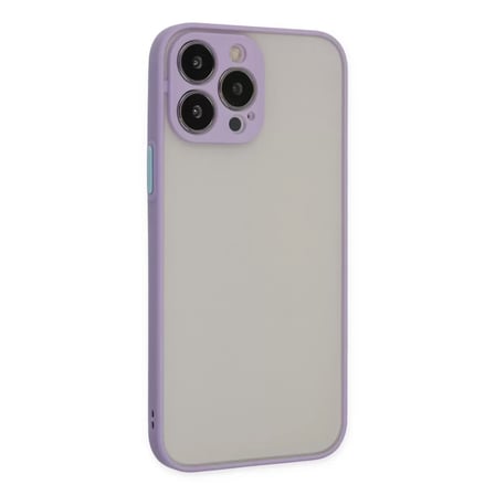 İphone 15 Pro Max Kılıf Montreal Silikon Kapak - Mor
