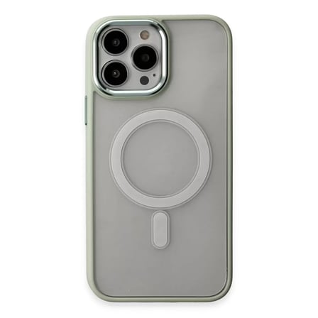 İphone 15 Pro Kılıf Room Magneticsafe Silikon - Su Yeşili