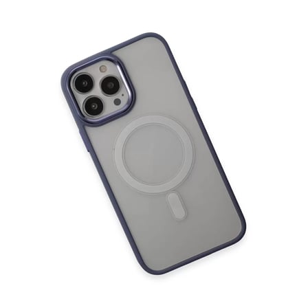 İphone 15 Pro Max Kılıf Room Magneticsafe Silikon - Sierra Blue
