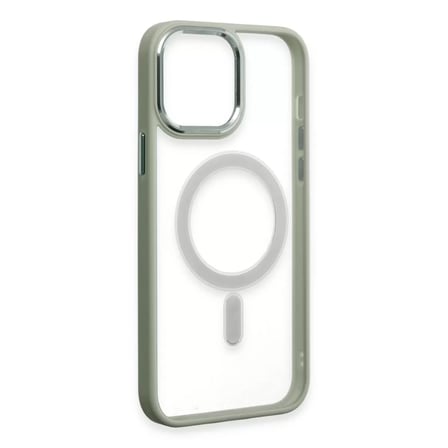 İphone 15 Pro Max Kılıf Room Magneticsafe Silikon - Su Yeşili