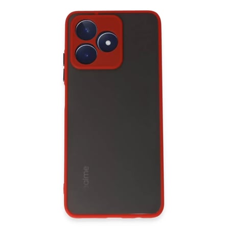 Realme C53 Kılıf Montreal Silikon Kapak - Kırmızı