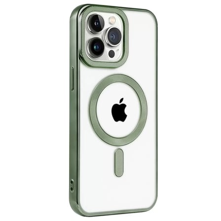 İphone 14 Pro Max Kılıf Kronos Magsafe Kapak - Koyu Yeşil
