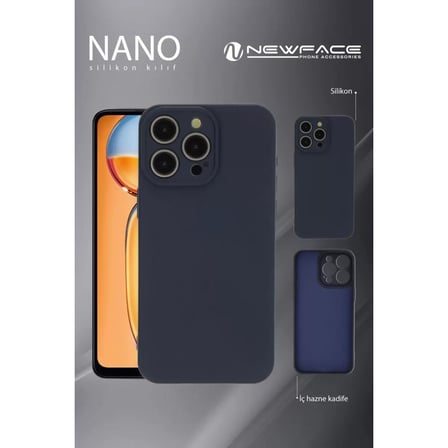 Vivo Y36 Kılıf Nano İçi Kadife Silikon - Siyah