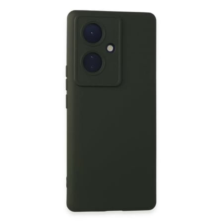 Vivo V29 Lite Kılıf Nano İçi Kadife Silikon - Koyu Yeşil