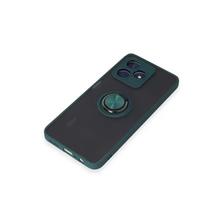 Realme C53 Kılıf Montreal Yüzüklü Silikon Kapak - Yeşil