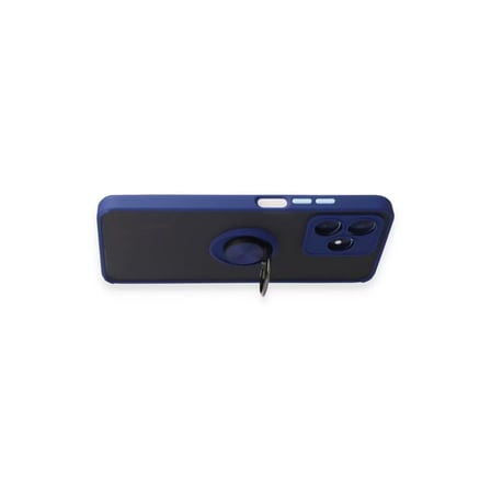 Realme C53 Kılıf Montreal Yüzüklü Silikon Kapak - Lacivert