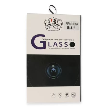 İphone 15 Pro Max Bilvis Titan Kamera Lens - Lacivert