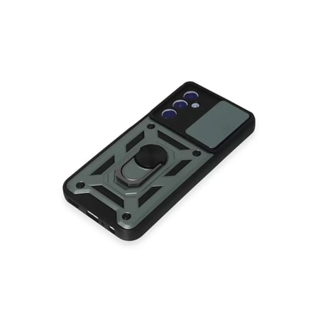 Samsung Galaxy M34 5g Kılıf Pars Lens Yüzüklü Silikon - Yeşil