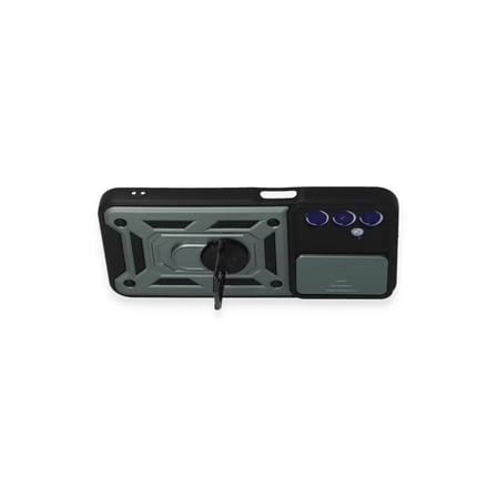 Samsung Galaxy M34 5g Kılıf Pars Lens Yüzüklü Silikon - Yeşil