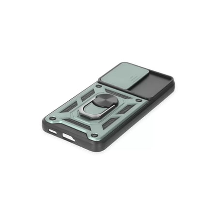 Samsung Galaxy S24 Kılıf Pars Lens Yüzüklü Silikon - Yeşil