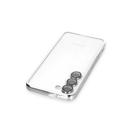 Samsung Galaxy S23 Kılıf Razer Lensli Silikon - Gümüş