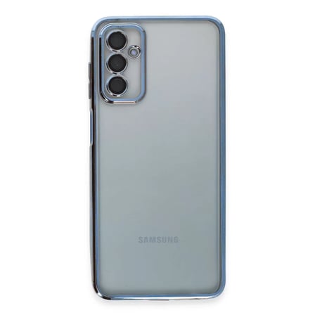 Samsung Galaxy M23 Kılıf Razer Lensli Silikon - Açık Mavi