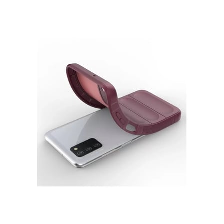 Samsung Galaxy A03s Kılıf Optimum Silikon - Bordo