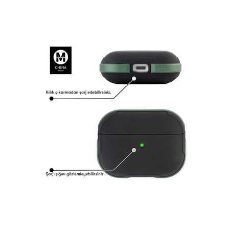 Airpods Pro 2 (2.nesil) Mo-a8 Armor Kılıf - Lacivert