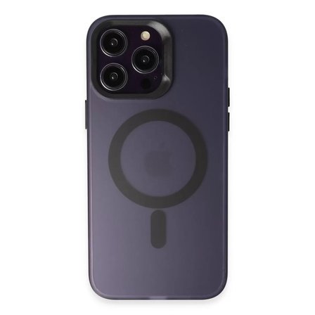 Joko  İphone 14 Pro Max Kılıf Mateks Magsafe Kapak - Derin Mor