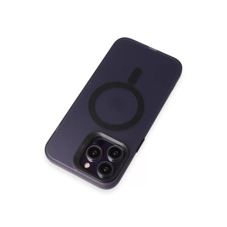 Joko  İphone 14 Pro Max Kılıf Mateks Magsafe Kapak - Derin Mor