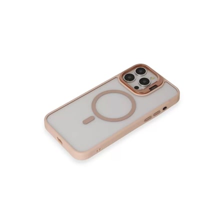 Joko  İphone 15 Pro Max Kılıf Roblox Lens Magsafe Standlı Kapak - Pudra