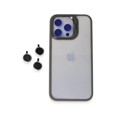 Joko  İphone 15 Pro Max Kılıf Roblox Lens Standlı Kapak - Titan Gri