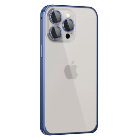 Joko  İphone 15 Pro Metal Bumper Mat Kapak - Lacivert