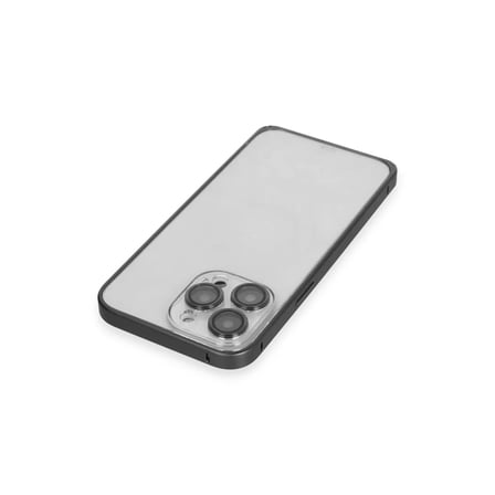 Joko  İphone 15 Pro Max Metal Bumper Mat Kapak - Siyah