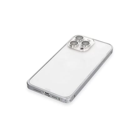 Joko  İphone 15 Pro Max Metal Bumper Mat Kapak - Gri