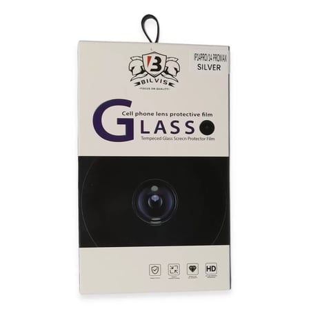 İphone 14 Pro Max Bilvis Titan Kamera Lens - Gümüş
