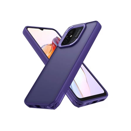 Xiaomi Uyumlu Redmi 12c Kılıf Elegant Kapak - Derin Mor