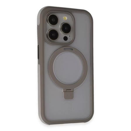 Joko  İphone 15 Pro Zorda Airbag Magsafe Standlı Kapak - Titan Gri