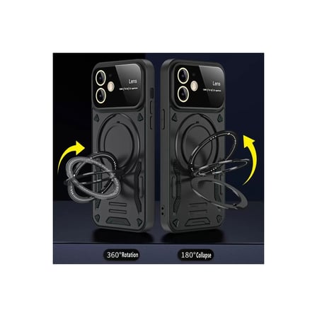 İphone 11 Kılıf Joy Lens Standlı Kapak - Mor