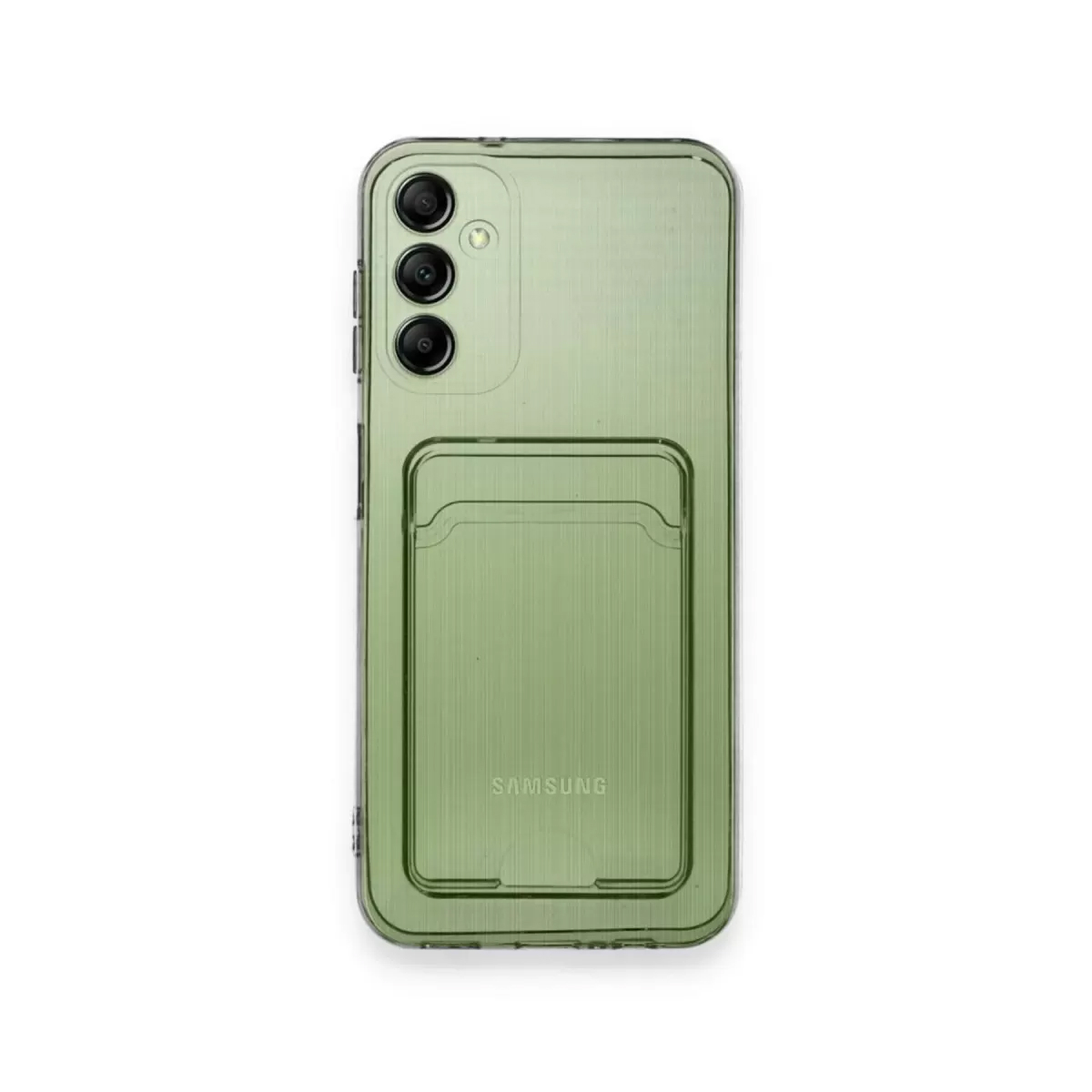 Samsung Galaxy A15 4g Kılıf Kart Şeffaf Silikon - Şeffaf