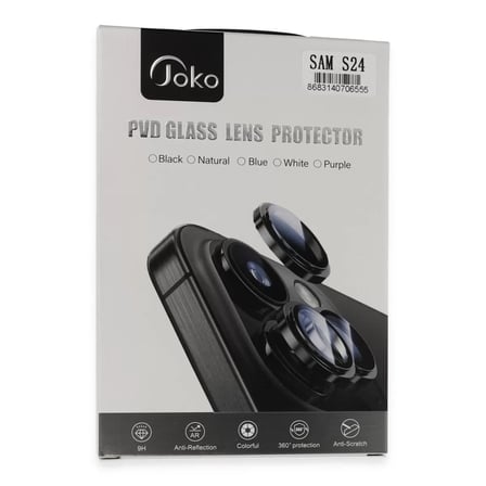 Joko Samsung Galaxy S24 Pvd Metal Kamera Lens - Siyah