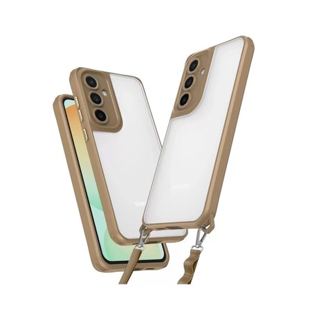Samsung Uyumlu Galaxy A36 Kılıf Penta Silikon Kılıf - Çöl Titanyum