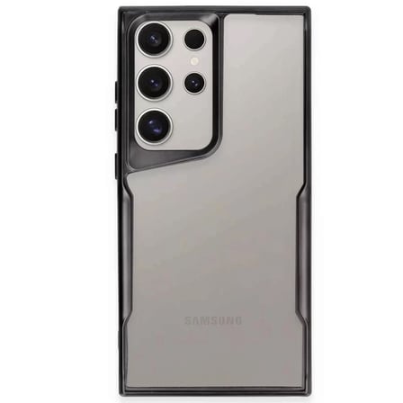 Samsung Uyumlu Galaxy S25 Ultra Kılıf Boyi Silikon Kapak - Siyah