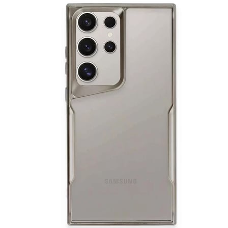 Samsung Uyumlu Galaxy S25 Ultra Kılıf Boyi Silikon Kapak - Titan Gri