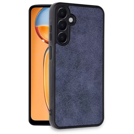 Samsung Galaxy A36 Kılıf Aras Deri Kapak - Lacivert
