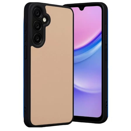 Samsung Uyumlu Galaxy M15 Kılıf Aras Deri Kapak - Pudra