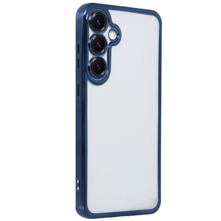 Samsung Galaxy S25 Kılıf Razer Lensli Silikon - Lacivert
