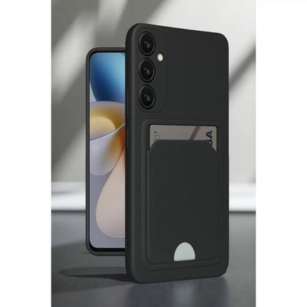 Samsung Galaxy A16 5g Kılıf Kelvin Kartvizitli Silikon - Bordo
