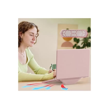 Macbook Air 15 2024 Macbook Deri Kapak - Pembe