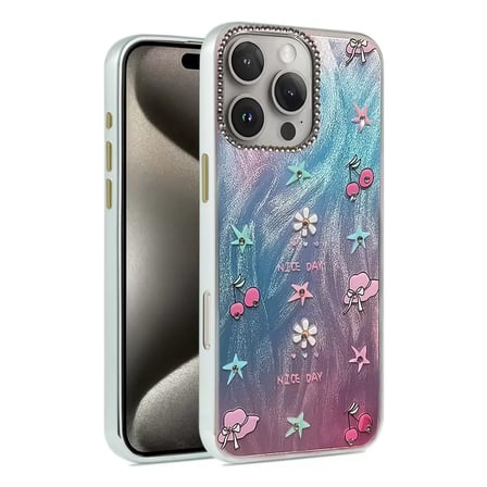 İphone 16 Pro Kılıf Blade Aynalı Desenli Kapak - Desen 4
